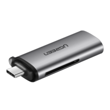 绿联（UGREEN）Type-C3.0高速读卡器 SD/TF多合一 适用电脑苹果16/15/iPad/手机 支持单反相机记录仪存储内存卡