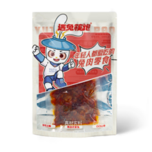 遇兔筷跑双孢菇兔丁90g 冷吃兔网红麻辣手撕兔肉丁兔肉小吃下酒菜 5袋