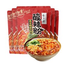 李子柒薯你弹酸辣粉袋装红薯粉四川粉丝米线方便速食食品272g*5袋