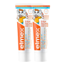 ELMEX艾美适0-12岁儿童牙膏 含氟少儿牙膏防蛀固齿温和不刺激50ml*2 儿童牙膏50ml*2