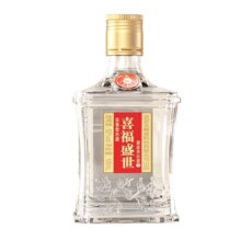 五粮液股份出品 喜福盛世祥和小酒 浓香型优级白酒 52度100ml*1瓶单瓶装