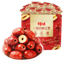 百草味 一级去核大红枣 500g *2件