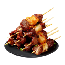 plus会员:大希地 安格斯牛肉串480g 腌制冷冻半成品（约40串）烧烤食材*5件