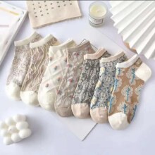 袜子女秋冬柔软舒适ins潮百搭日系复古学院防臭抗菌 随机颜色1双