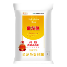 京东百亿补贴、plus会员:金龙鱼 面粉 高筋粉 高筋麦芯小麦粉20斤 家用包子饺子馒头饼手擀面
