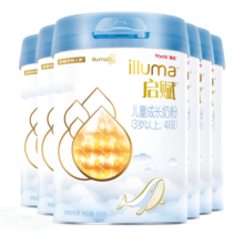 惠氏启赋(illuma)蓝钻 HMO亲和人体婴幼儿配方奶粉爱尔兰草饲奶源810g 4段*6罐 (苏州产)