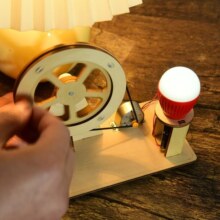 手摇发电机中小学生手工diy科技小制作发明科学物理发电启蒙玩具 手摇发电机丨材料包