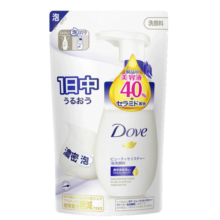 多芬（Dove） 氨基酸洗面奶洁面慕斯泡沫乳男女温和深层清洁细腻泡泡敏感可用 氨基酸蓝泡慕斯补充装125ml