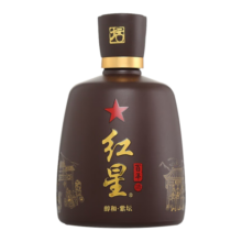 红星二锅头白酒兼香型 醇和紫坛 红坛新年盒装酒 礼盒装节日聚会送礼 43度 500mL 6盒 整箱