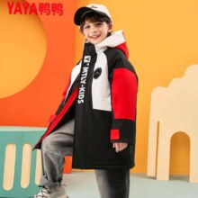 plus:鸭鸭 儿童三防羽绒服 中长款外套