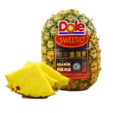 plus会员:都乐Dole 菲律宾无冠金菠萝凤梨 中果2个装 单果重800g起 源头直发*7件