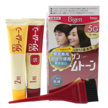 Bigen美源 进口可瑞慕染发膏 80g（深栗色5G）染色均匀温和盖白
