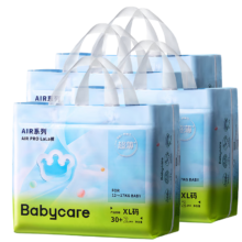 9日20点、PLUS会员、需首购：bc babycareAir pro系列 拉拉裤 XL 4包 128片