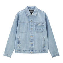 GIORDANO 佐丹奴 外套男装洗水多口袋翻领牛仔夹克外套 01074063