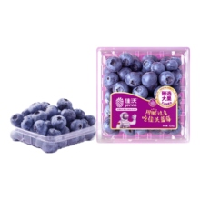 PLUS会员：JOYVIO 佳沃 秘鲁进口蓝莓 超大果18mm+ 礼盒装4盒 125g/盒*3件