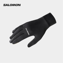salomon 萨洛蒙 中性款 户外运动舒适保暖透气可触屏手套 CROSS WARM GLOVE 深黑色 C18976 L