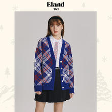 20点开始：E·LAND 衣恋 复古风长款针织开衫外套女秋冬宽松慵懒毛衣女