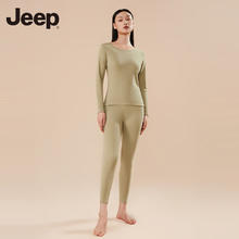 Jeep 吉普 保暖内衣男女款套装防寒打底衫