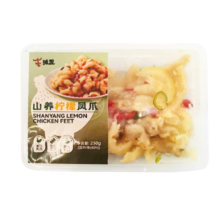 味盟 山养柠檬凤爪 250g 无骨鸡爪脱骨盒装