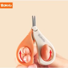 波咯咯（BOLOLO）新生儿宝宝指甲剪防夹肉 橙色一把