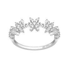HEFANG Jewelry 何方珠宝 女士雪环戒指 HFI149242