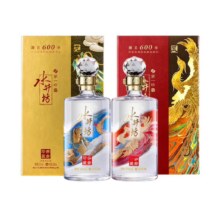 plus会员：水井坊 井台珍藏（龙凤呈祥）53度 500ml*2瓶 礼盒装 浓香型白酒