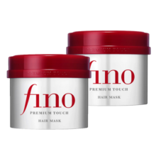 资生堂（Shiseido）美容液修护发膜fino发膜芬浓透润护发素红宝瓶滋养改善受损日本 FINO发膜*2罐装