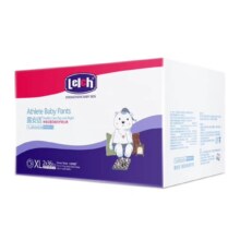 露安适（Lelch）体育之星拉拉裤XL76片(12-17kg)日用薄护 婴儿加大号尿不湿学走裤*2件 赠1件