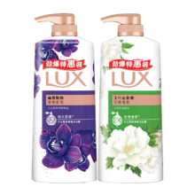 京东百亿补贴、plus会员:力士（LUX）沐浴露套装 幽莲魅肤680G+艾叶山茶680G 留香 香味持久