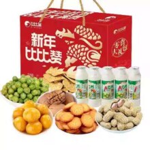 淘宝百亿补贴：比比赞 年货礼盒坚果礼盒 1035g/7款12袋 新年款A