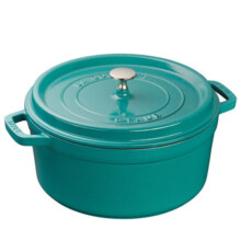 珐宝（staub）法国铸铁珐琅锅圆形汤锅炖锅保税仓现货 薄荷绿 26cm