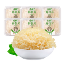 古松福建特产古田新鲜银耳非干货雪耳丑耳 白木银耳莲子羹6朵700g