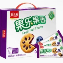 88vip：嘉士利 蓝莓味夹心饼680g×1箱