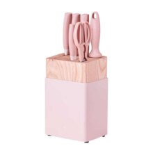 双立人（ZWILLING）NOW S刀具套装7件套 粉色厨刀 7件套