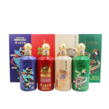 茅台（MOUTAI）走进系列 酱香型白酒 53度 750ml*4瓶 组合装