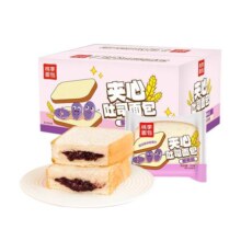 桃李紫米面包整箱早餐夹心代餐面包吐司休闲零食蛋糕点心下午茶