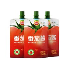 31日10点开始、百亿补贴万人团：屯河100g*3袋番茄酱 挤挤袋装
