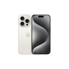 PLUS会员：Apple/苹果 iPhone 15 Pro (A3104) 256GB 白色钛金属 支持移动联通电信5G 双卡双待手机