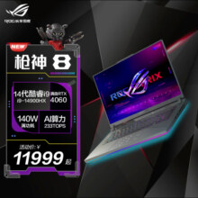 【自营】ROG枪神8 /枪神8plus14代酷睿i9 16英寸 星云屏游戏笔记本电脑RTX4060玩家国度旗舰2024