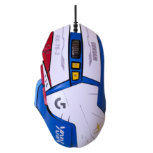 罗技（G）G502 HERO SE熊猫版 电竞游戏鼠标 有线鼠标 RGB炫彩灯光  机械配重竞技FPS吃鸡宏cf吃鸡鼠标 G502SE+蓝白贴纸