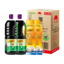 88VIP：LEE KUM KEE 李锦记 薄盐生抽金蚝油箱装1.52kg*2+550g*2