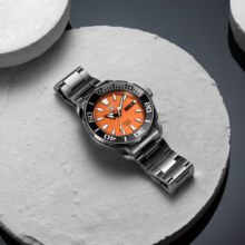 精工（SEIKO）日本原装进口SEIKO5号运动系列防水夜光水鬼自动机械男表SRPC55J1