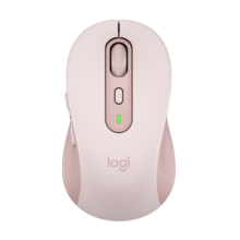 罗技（Logitech）M750M 通用版鼠标 无线鼠标 静音鼠标 对称鼠标 粉色 带Logi Bolt USB接收器