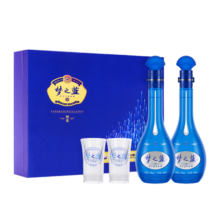 洋河梦之蓝M6 52度500mL 2瓶装礼盒装白酒 洋河酒厂 52度 500mL 1盒 双瓶装