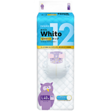 妮飘（Nepia）Whito12小时纸尿裤 L40片（9-14kg）婴儿尿不湿