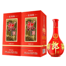 PLUS会员、首单礼金：郎酒 红花郎10 第四代 酱香型 高度白酒 53度 500ml*2瓶