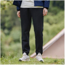 Pioneer Camp 拓路者 运动裤男秋冬款加绒纯色休闲裤舒适束脚卫裤加厚大码男裤