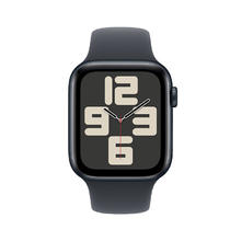 Apple 苹果 Watch SE 2024款 智能手表GPS款44毫米午夜色铝金属表壳午夜色运动型表带S/M MXF73CH/B