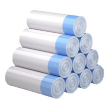淘宝 百亿补贴:垃圾袋加大加厚家用手提式抽绳垃圾袋 1卷15只