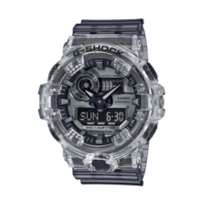 卡西欧（CASIO）G-SHOCK 破冰行动半透明灰时尚运动防水男表 GA-700SK-1APR